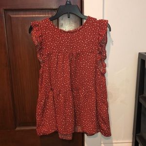 Moa Moa red blouse